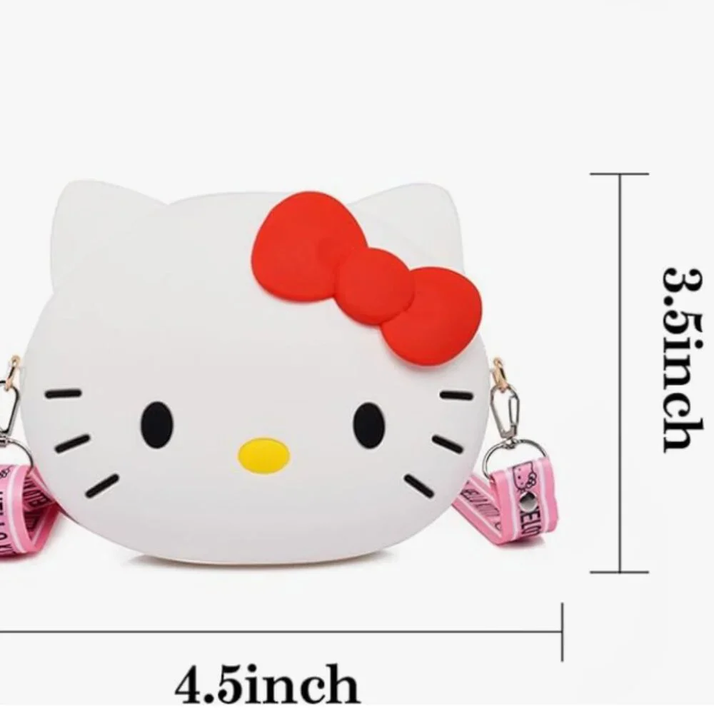 Hello Kitty Mini Silicon Crossbody CUTE bag wallet